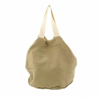 BOLSO REDONDO CANVAS BEIG